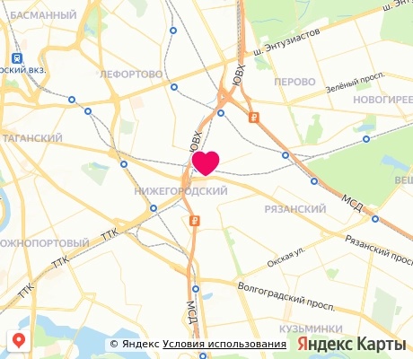 На карте
