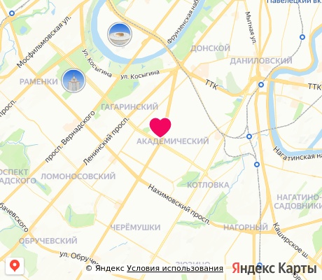 На карте