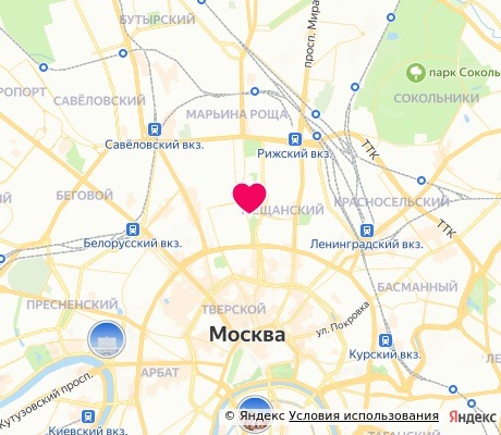 На карте