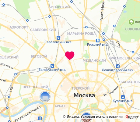 На карте