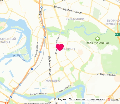 На карте