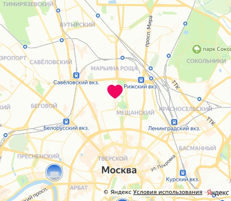 На карте