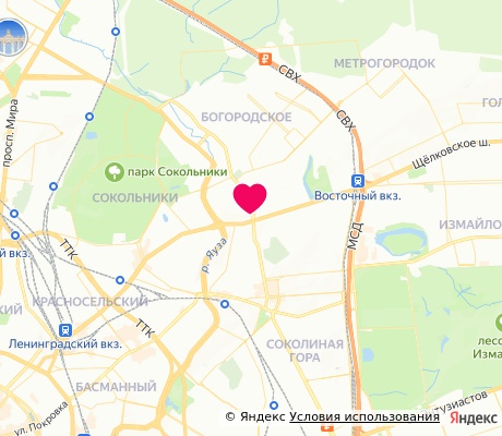 На карте