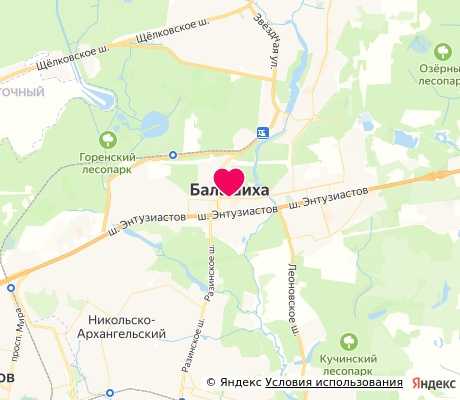 На карте