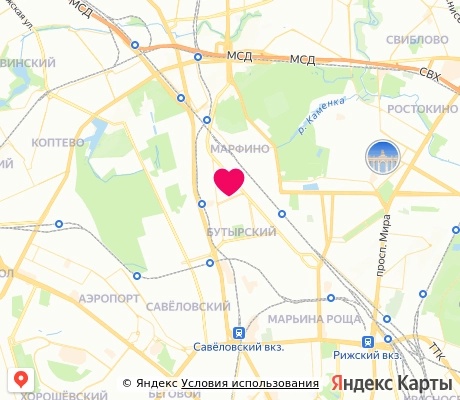 На карте
