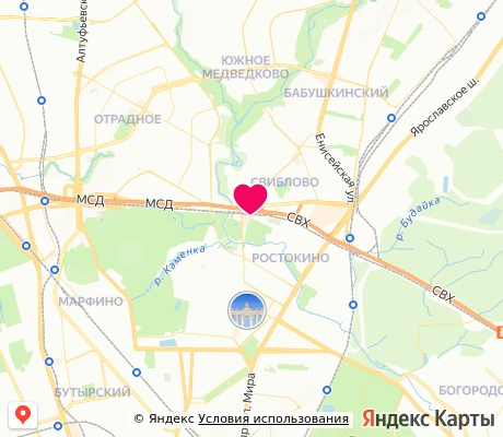 На карте