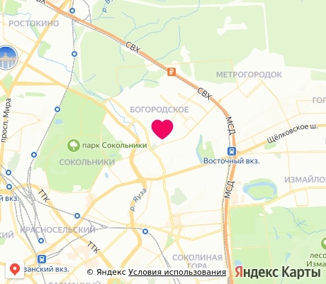 На карте
