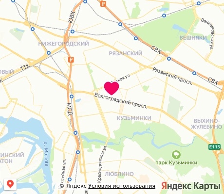 На карте