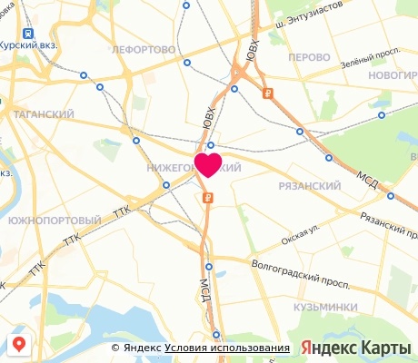 На карте