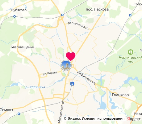 На карте