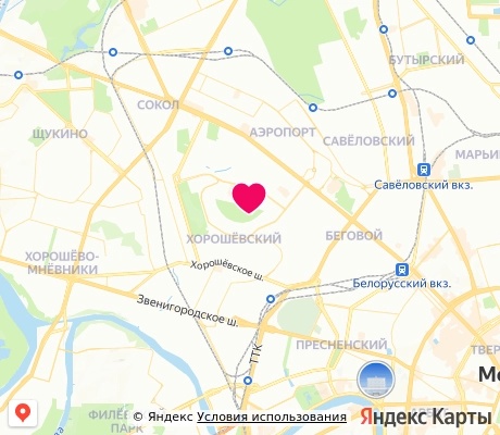 На карте