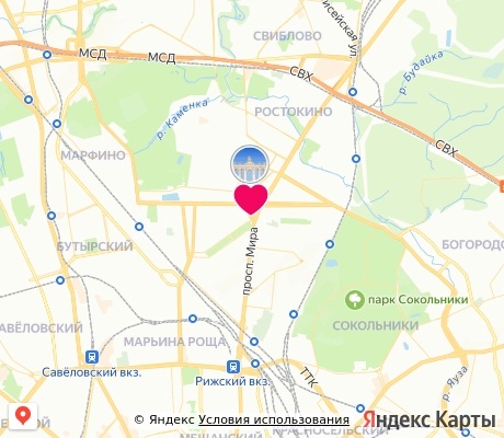 На карте