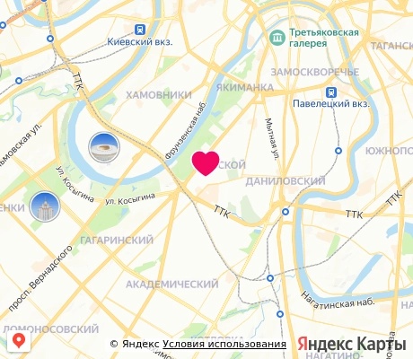 На карте