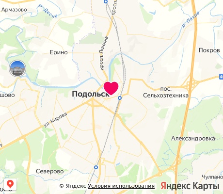 На карте