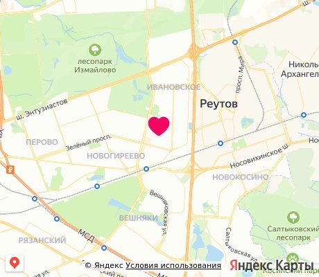 На карте