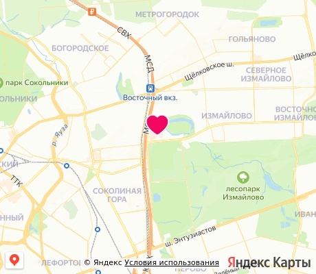 На карте