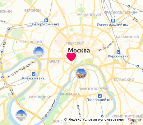 На карте