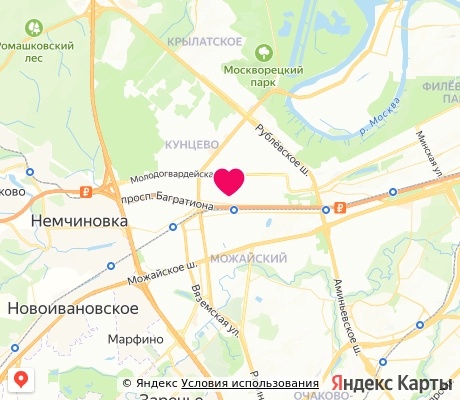 На карте