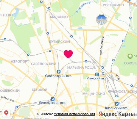 На карте