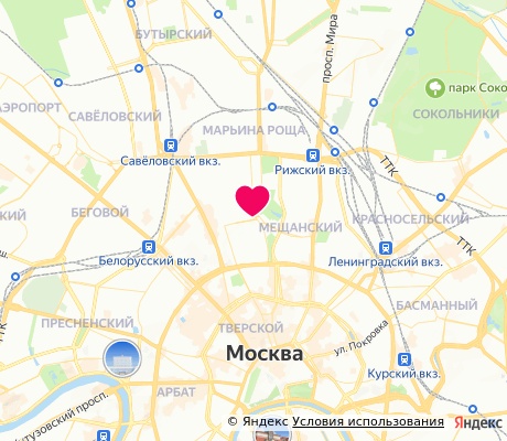 На карте