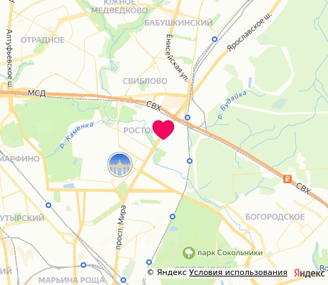 На карте