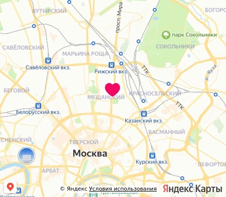 На карте