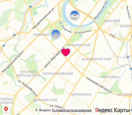 На карте