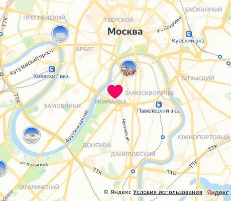 На карте