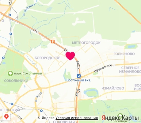 На карте