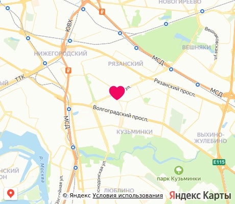 На карте
