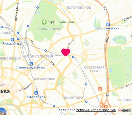 На карте