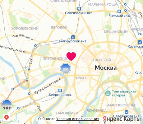 На карте