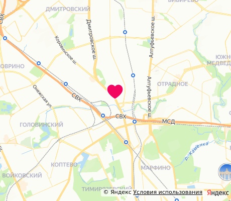 На карте