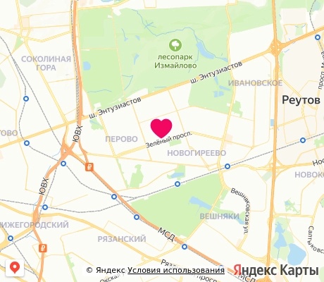 На карте