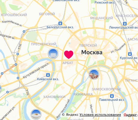 На карте