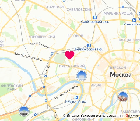 На карте