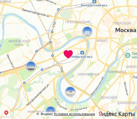 На карте