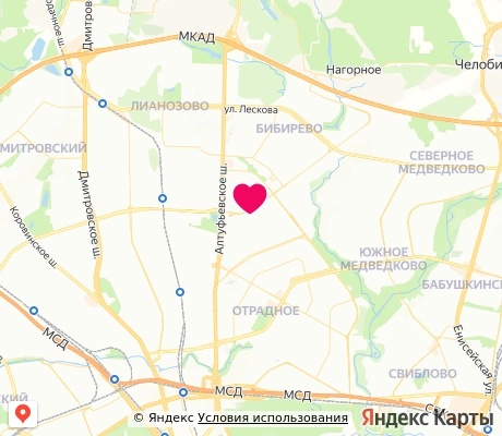 На карте