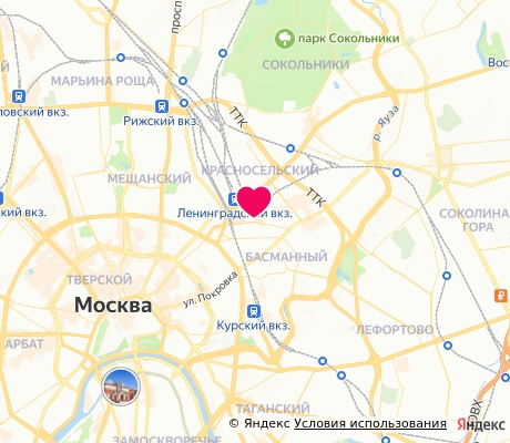 На карте