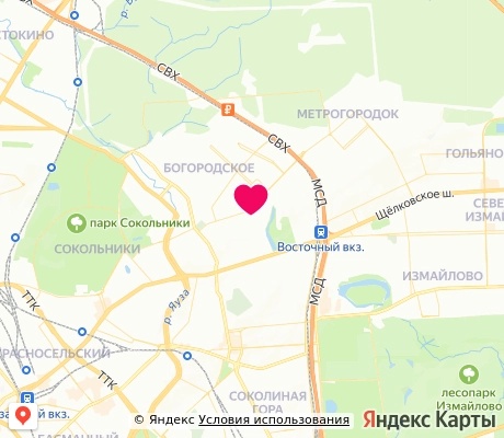 На карте