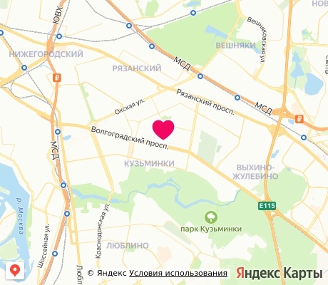 На карте