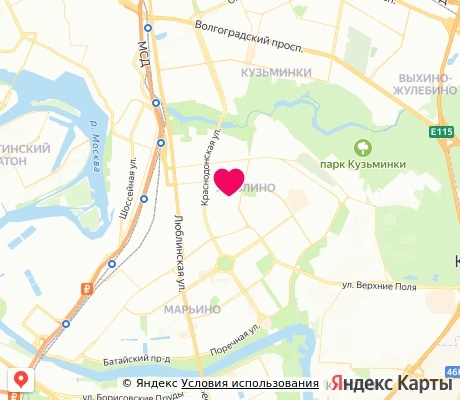 На карте