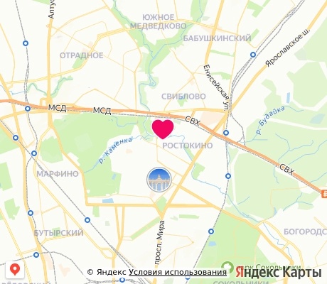 На карте