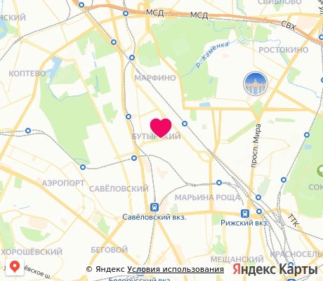 На карте
