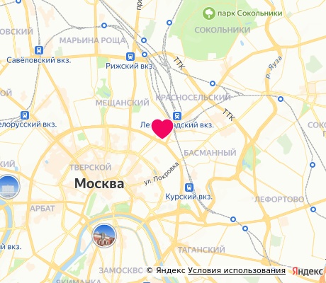 На карте
