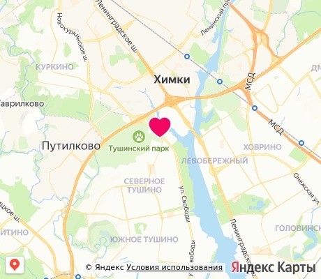 На карте
