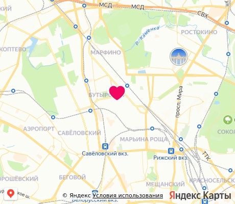 На карте