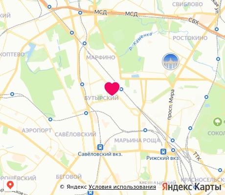 На карте