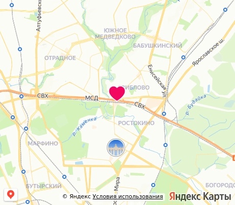 На карте
