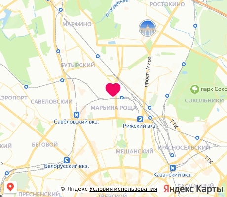На карте
